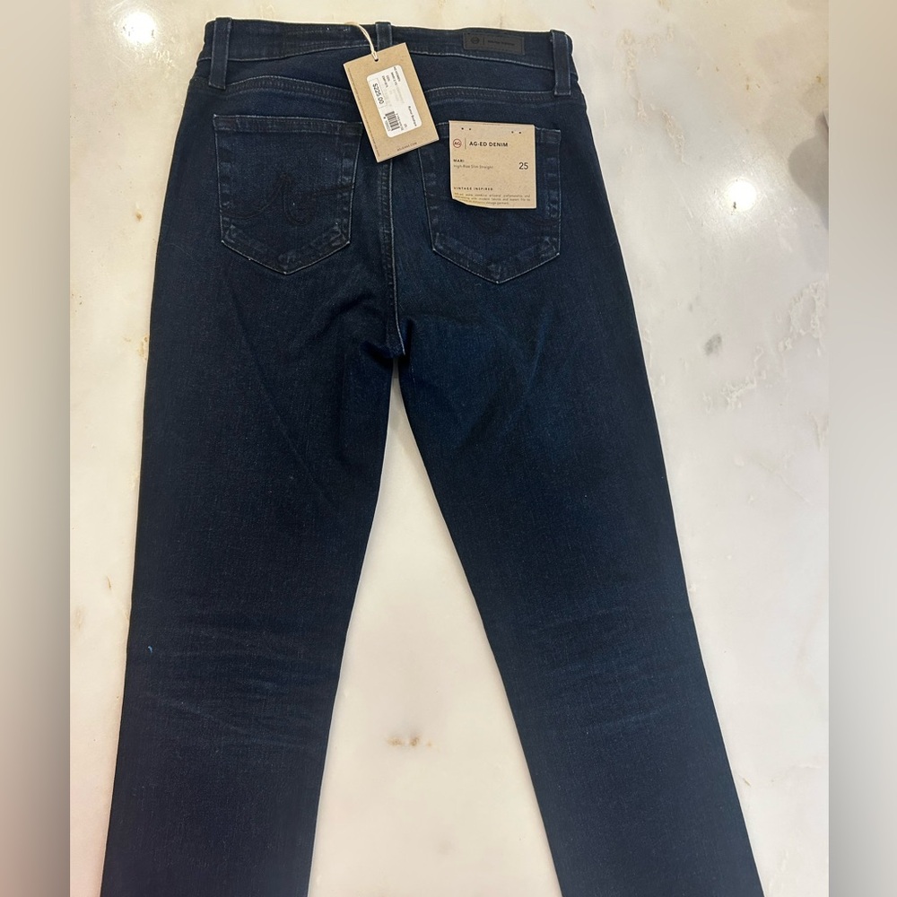 AG Jeans High Rise size 25 dark blue denim